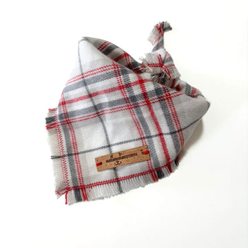 Silent Snow Plaid Bandana Hudson Houndstooth