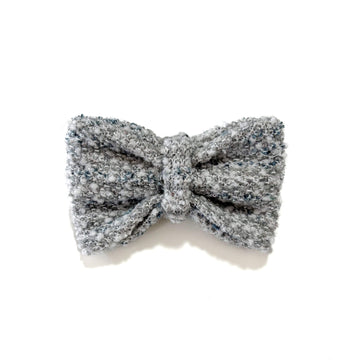 Celestial Silver Bow Tie Hudson Houndstooth