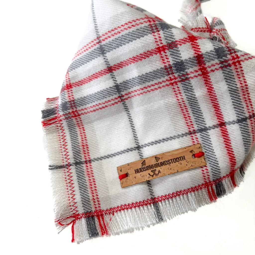 Silent Snow Plaid Bandana Hudson Houndstooth