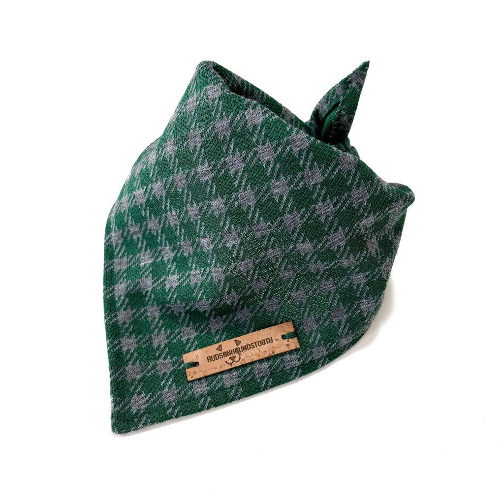 Evergreen Knit Plaid Bandana Hudson Houndstooth