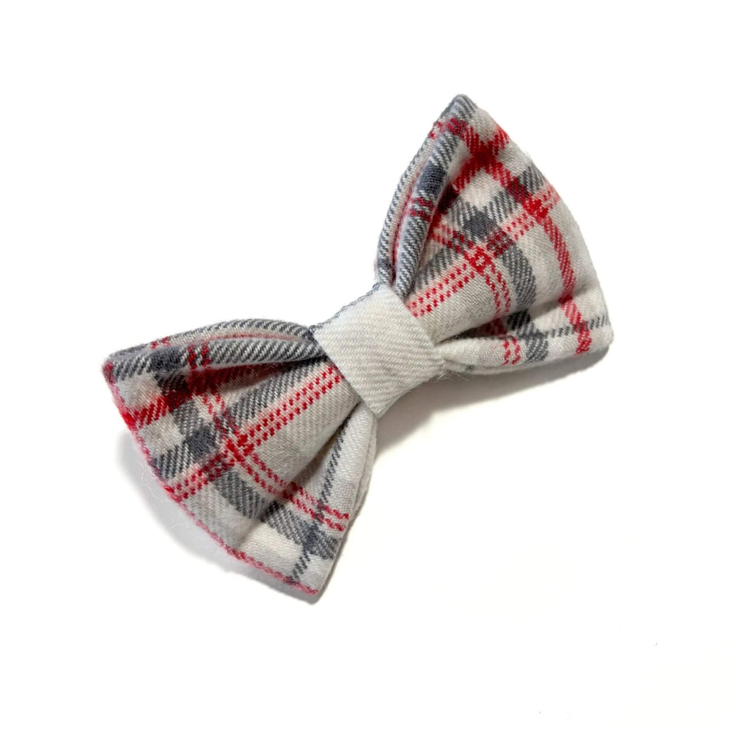 SIlent Snow Plaid Bow Tie Hudson Houndstooth