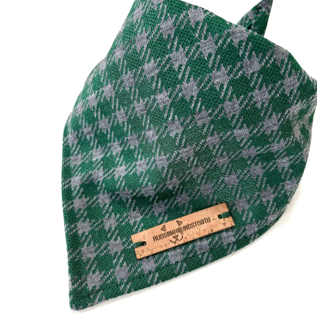 Evergreen Knit Plaid Bandana Hudson Houndstooth