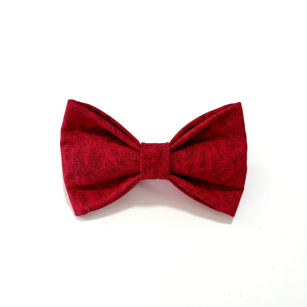 Red Holly Bow Tie Hudson Houndstooth