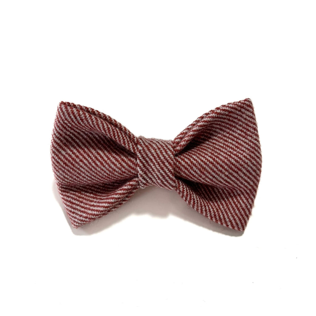 Crimson Stripes Bow Tie Hudson Houndstooth