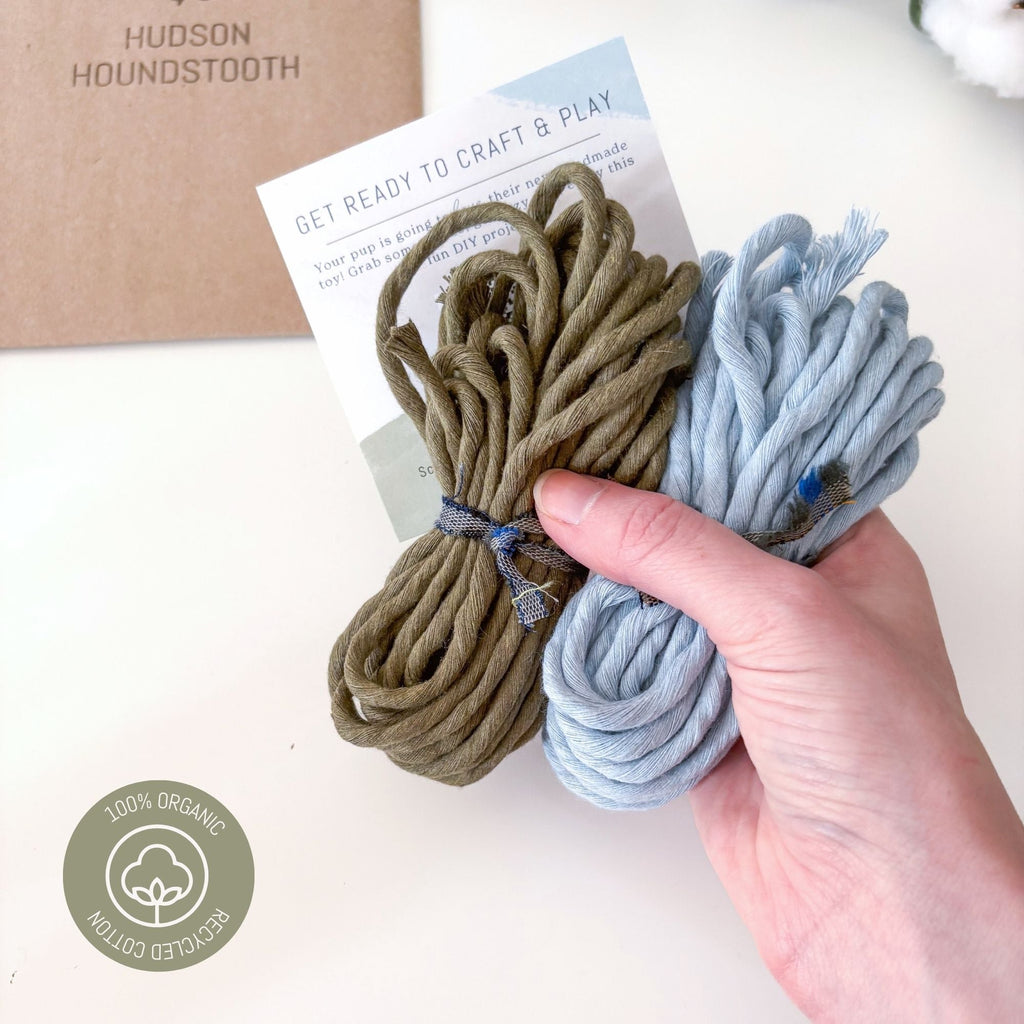 Riley Twist Rope Toy Kit Hudson Houndstooth