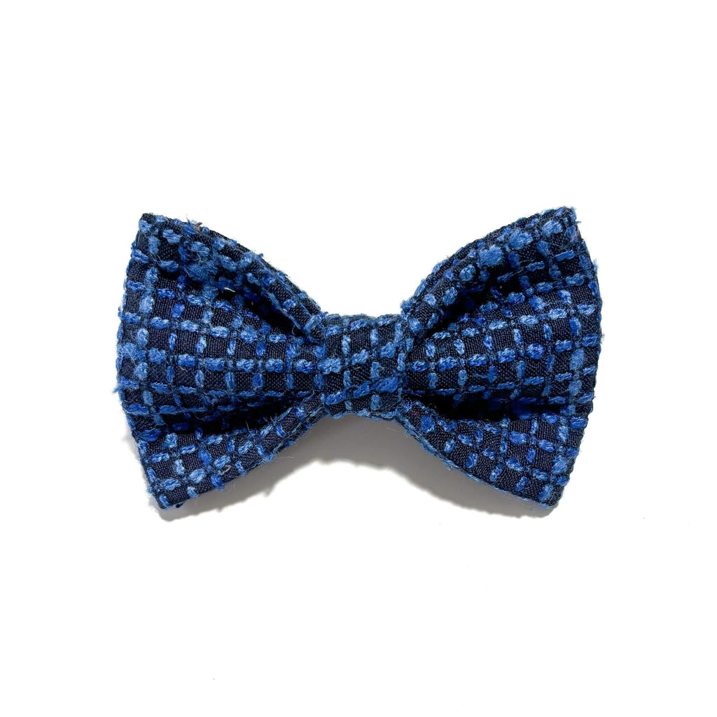 Moonlit Tweed Bow Tie Hudson Houndstooth