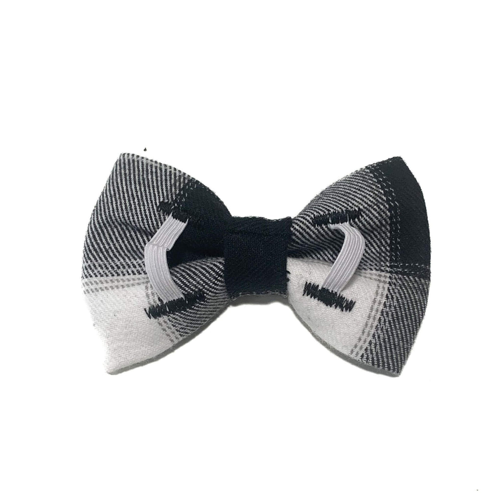 Black and White Plaid Bow Tie Hudson Houndstooth