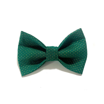 Emerald Elegance Dot Bow Tie Hudson Houndstooth