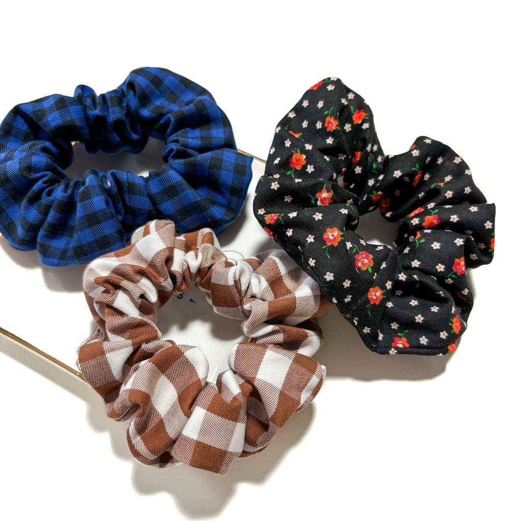 Midnight Bloom Matching Scrunchie Hudson Houndstooth