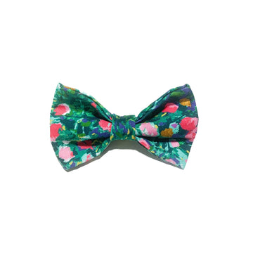 Watercolor Floral Bow Tie Hudson Houndstooth