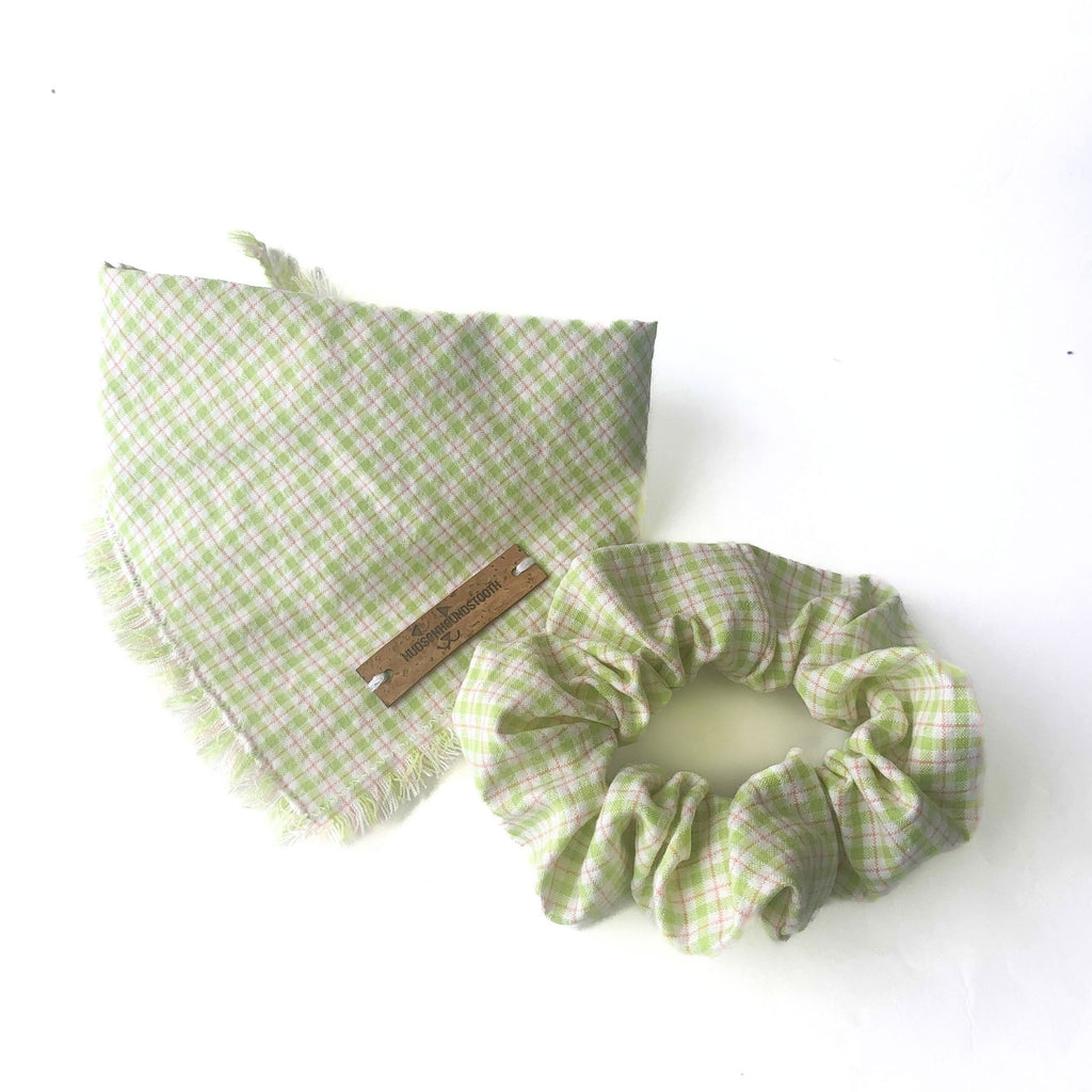 Citrus Blast Seersucker Plaid Matching Scrunchie Hudson Houndstooth