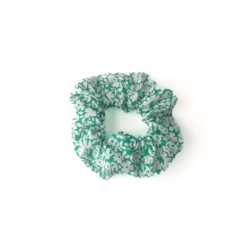 Green Daisy Floral Matching Scrunchie Hudson Houndstooth