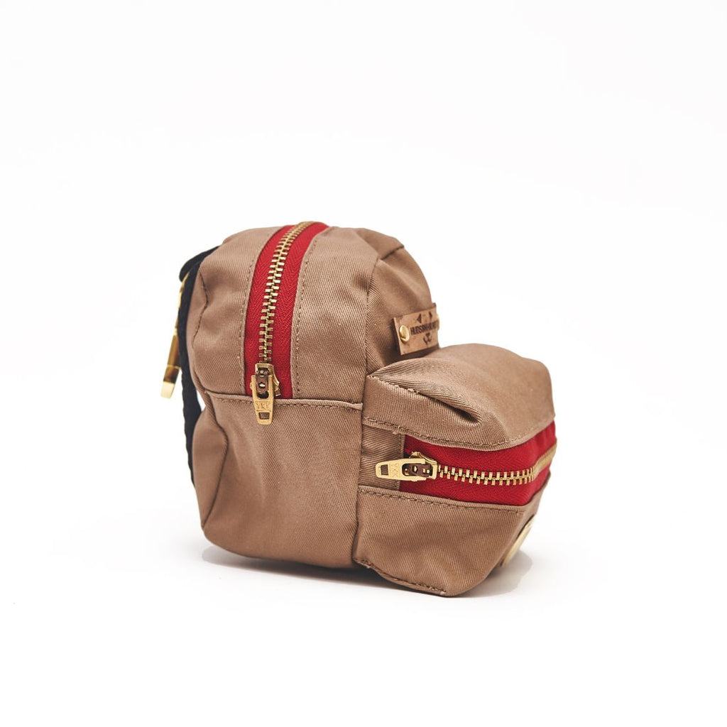 Waxed Camel Twill Backpack Hudson Houndstooth