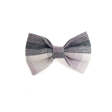 Winter Lilac Plaid Bow Tie Hudson Houndstooth